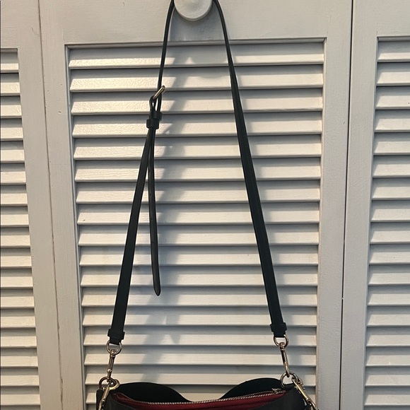 Coach dark brown and Black Crossbody and shoulder Bag 13”x12” - Picture 9 of 15